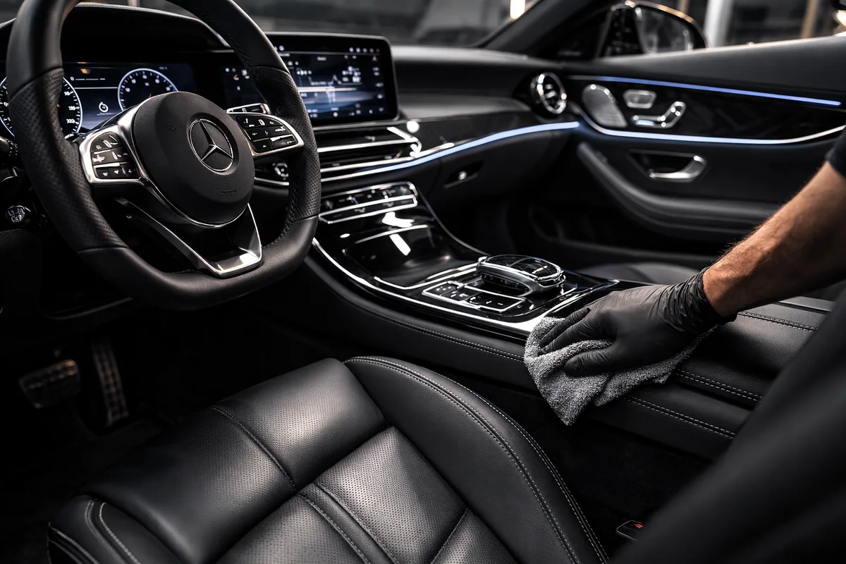 Innenraumreinigung Mercedes – mobile Autoaufbereitung München